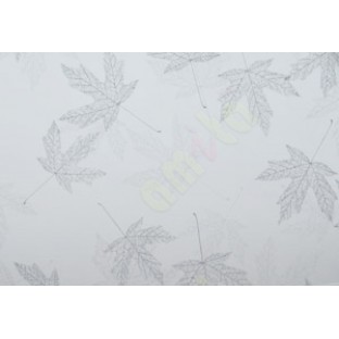 Silver frosted maple leaf glass film